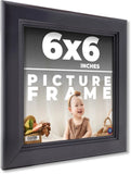 6x6 Contemporary Black Wood Frame with UV Acrylic and Acid Free Foam Board Model