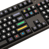 129Key Custom Black Dots Keycap PBT Dye Sublimation Cover for MX 108 104 87 Model