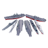 8Pcs 4D Aircraft Carrier Model Puzzles Puzzle Toys Miniature Assembly Hobbies Model