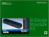 Greenmax N Scale 2123 Engine House Kit Train Locomotive Shed Building Structure Model