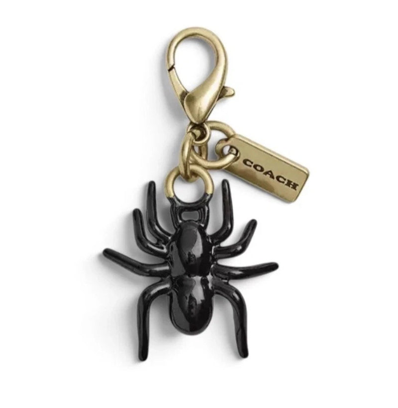 NWT Coach Mini DIY Black Spider Charm  CCX72 - Halloween Handbag Accessories Charms