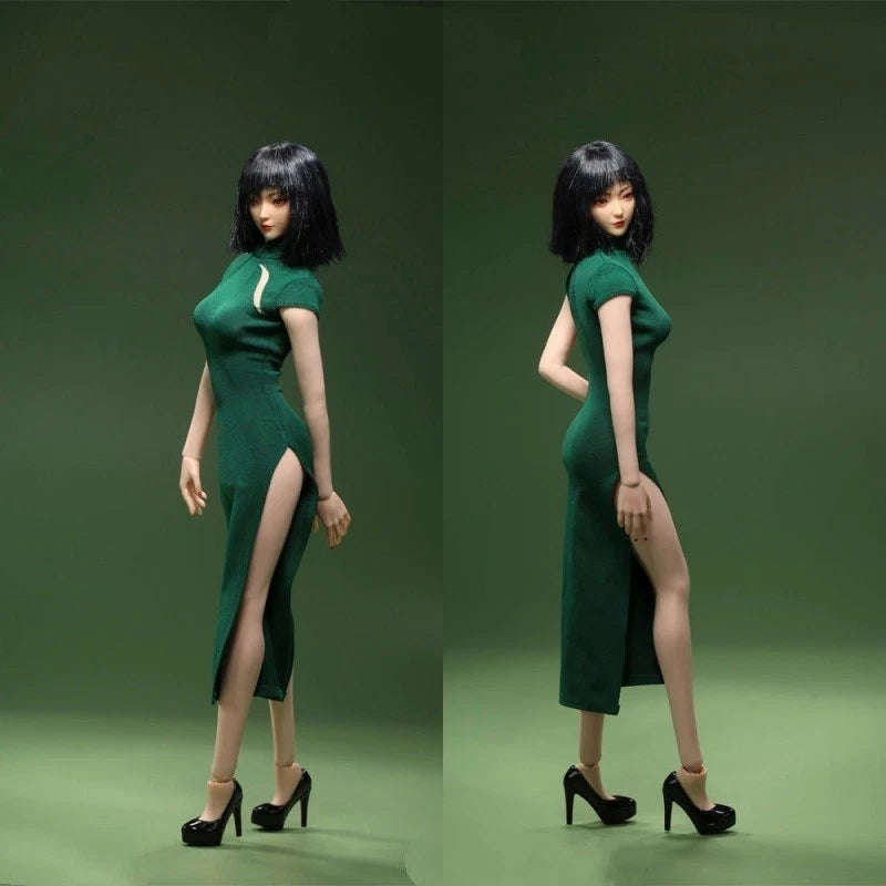 Female 1:6 JO24X-02D Chinese Cheongsam Dress Clothes Model Fit 12" Figure Body Model