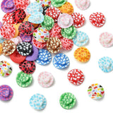 60Pcs Printed Opaque Leopard Print Cowboy Hat Display Decorations, Mixed Color Model