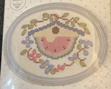 Vtg Rare Janlynn Watermelon Bridhouse Ribbon Embroidery kit #00-147 Model