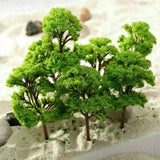 50Pcs 55mm HO Scale Model Trees Train Railroad Wargame Park Landscape Scenery US Model