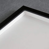 10x60 Shadow Box Frame Black | 1 inches Deep Real Wood Contemporary Shadowbox Di Model