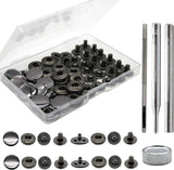 15Mm Black Snap Fastener Kit With Tools For Fabric Clothing Repair And Craft Model