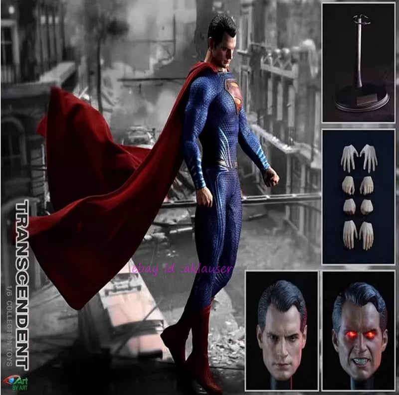 By-Art By-013 1/6 Blue Transcendent Superman Action Figure Toy Model In Stock Model