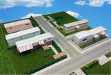 N Scale Buildings - Mobile Home Trailer Park Homes Cardstock kit set TH3 Model