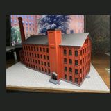 N Scale Norwich Silk Mill Building Model kit Railroad Structure (Gray color) Model