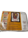 Symbols of the Season Bellpull Cross Stitch Kit Creative Circle #2401 7" x 26" Model