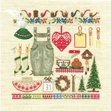 Le Bonheur des Dames counted cross stitch kit "Christmas Accessories In Tirol", Model