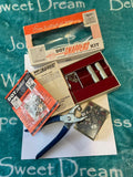 Vintage Dot Snappers Kit Snaps Eyelet Tool and Eyelet Lot Model