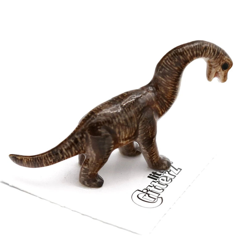 Little Critterz Dinosaurs - Brachiosaurus "Elmer" - Miniature Porcelain Figurine Model