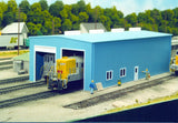 Pikestuff HO Modern 1- or 2-Stall Engine House Kit 5-1/2 x 11in 14 x 27.9cm Model