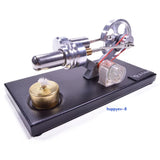 Stirling Engine DIY Assemble Model Power Generation LED Educational Science Toy Model