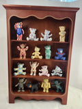 Franklin Mint The Americana Teddy Bear Collection 16 Bears & Display Shelf Model