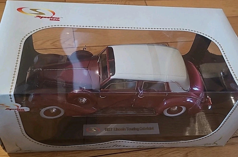 Signature Models 1937 Lincoln Touring Cabriolet 1/18 Scale Diecast, PLEASE READ Model