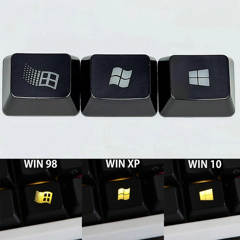 1pc ABS Light Keycap Win 98/XP/10 Window Position Key Cap 1.25x R1 For Keyboard Model