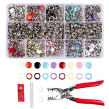 Siziviki 200 Set Snap Button Kit - 9.5mm 10 Colors Snaps for Fabric - Fastener P Model