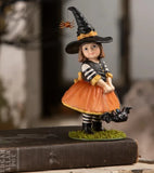 BETHANY LOWE Halloween "Emery Witch with Bat" girl costumed figurine TD5144 NWT Model