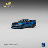 CM 1/64 Scale Ford Mustang GTD 2025 Blue/Black Diecast Car Model Toy Gifts Model
