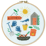 Bothy Threads counted cross stitch kit with wooden hoop "Allotment", XJH3, Diam. Model