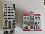 Hospital Bombed out Building Skyscraper Apartment Offices NEW Model Kit LOT Model