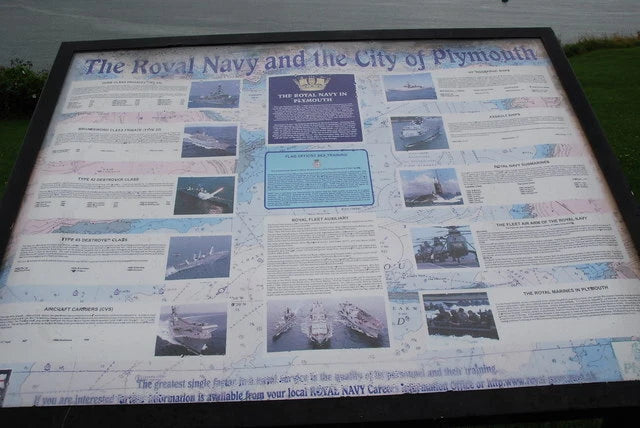 Photo 6x4 Information Board Cremyll Tells of the long history between Ply c2008 Model