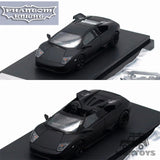 Phantom Knight 1:64 Murci??lago LP640 Black Coupe Aperta Diecast Model Car Model