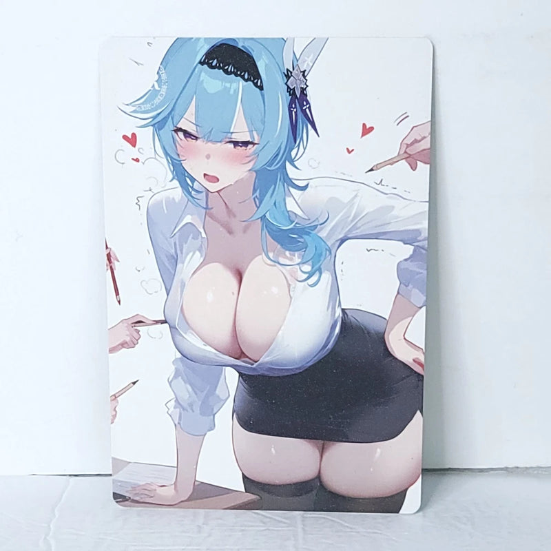 Eula Teacher Waifu Card Anime Girl Wall Art Oversized Board A5 Model