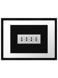 2026 Departure Board Typography Art Framed Wall Art Poster Print Picture Model