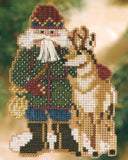 Beartooth Santa Cross Stitch Kit Mill Hill 2008 Rocky Mountain Santas Model