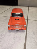 1955 Chevrolet Bel Air Model Car Red 1/18 no box Model