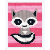 Vervaco stamped long stitch kit "Kleiner Wachb?r", 12,5x16cm, DIY Model