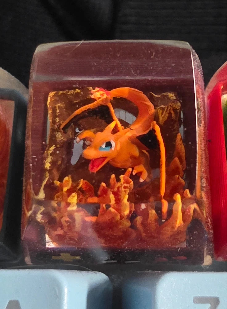 Pokemon Keycap Glurak Artisan Handmade Model