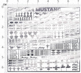 chrome(metal) decals 1/24 yema (silver) for model kits 7571D Model