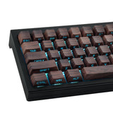 Custom Keycaps 75 Percent PBT Side Print 136 Keys Retro Brown Walnut Set Cherry Model