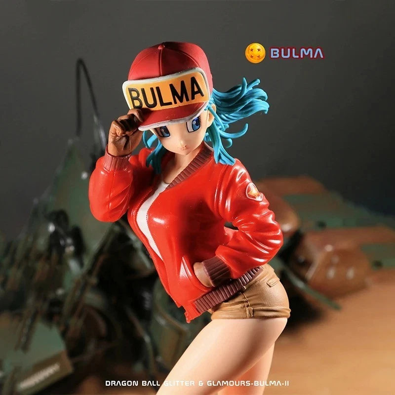 7.87in Dragon Ball Z Bulma Figure Anime PVC Statue Action Doll Figurine Gift Model