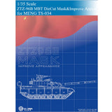 GALAXY D35003 1/35 ZTZ-96B MBT Flexible Mask &Improve Appearance for MENG TS-034 Model
