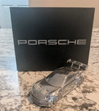 Porsche 911 GT3 RS Chrome Paperweight Desk Display Model w/ Box Metal Collectib Model