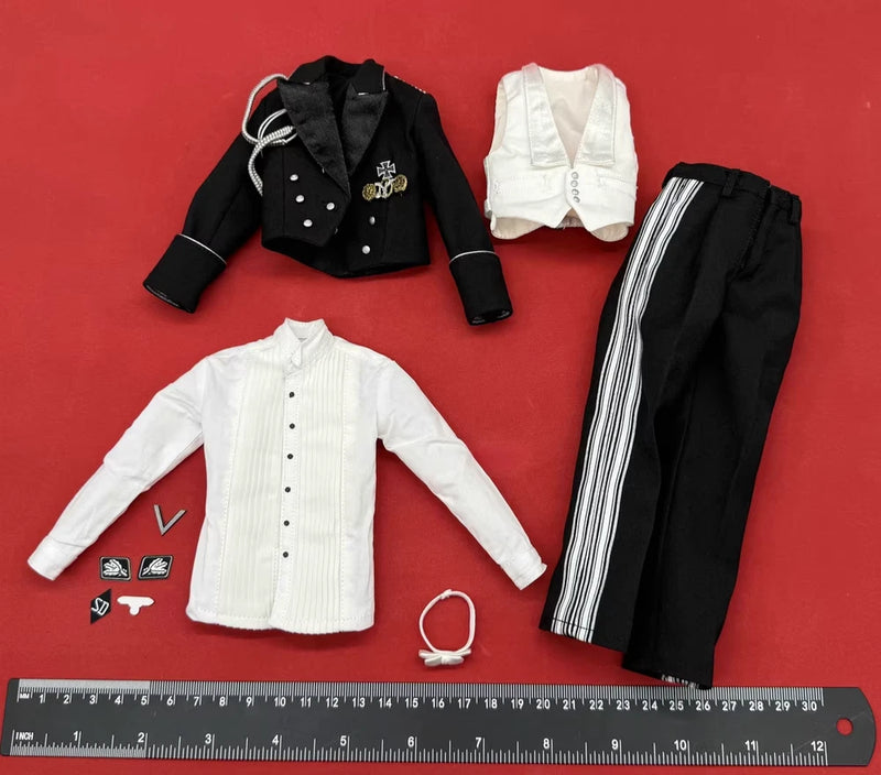 DID 3R GM657 1/6 soldier Black Tuxedo Version - Uniform suit model Model