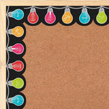 60 Pcs 60 Ft Bulletin Board Border Classroom Decor, Light?Bulb Shape Model