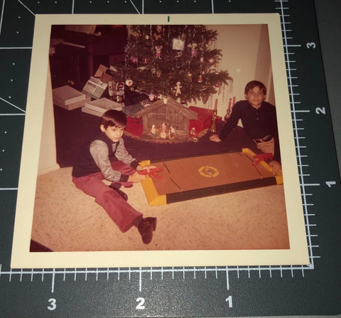 1970s CROSS FIRE GAME Gun Toy Board Vintage COLOR Snapshot PHOTO Model