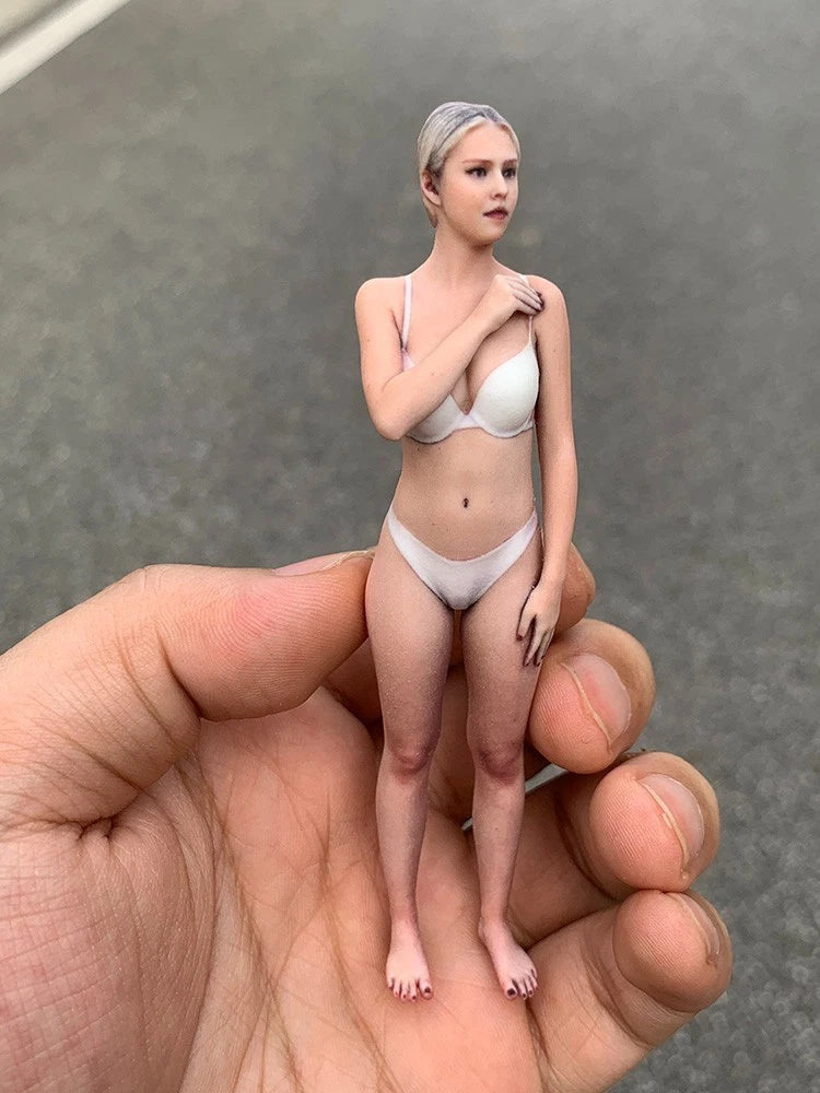 1/18 Miniatures European Beauty Girl Scene Props Model Figures For Cars Vehicle Model