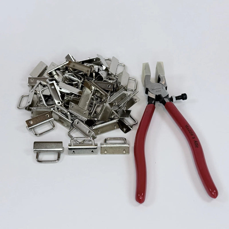 48 PCS Key Fob Hardware Set 1.25?? plus Pliers for Keychain DIY Kit Model