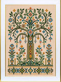 Tree of Life Cross Stitch Kit Folk Embroidery Pattern DIY Needlework Set Model