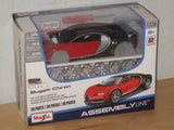 Maisto Bugatti Chiron Die-Cast Metal Model Kit  1:24 Assembly Line Brand New Box Model