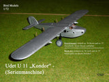 Udet U 11 "Kondor" series machine 1/72 bird models resin kit/resin kit Model