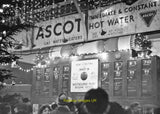 Railway Photo - Paddington Station arrivals board Christmas 1956 c1956 Model